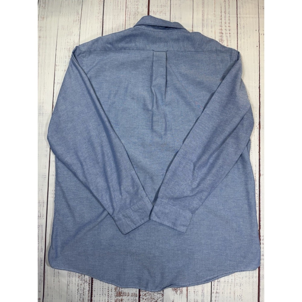 Vintage Munsingwear Denim Button Up Shirt Men's Size 17 34/35 Long Sleeve USA - Picture 2 of 7